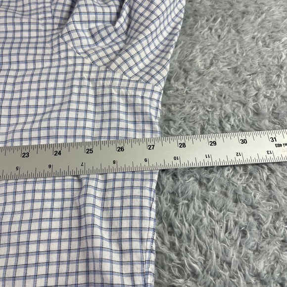 Ralph Lauren Yarmouth Gingham Button Down Shirt Long Sleeve Mens 17 1/2 36/37 - Picture 6 of 10